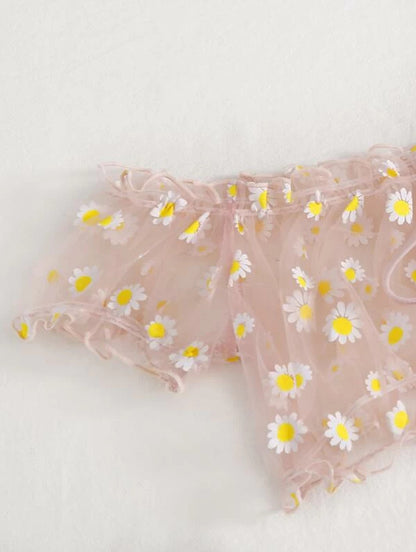 Dainty Two-Piece Daisy Lingerie