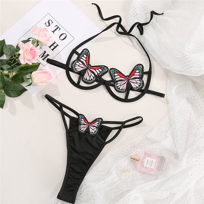 Precious Embroidered Butterfly Lingerie | 2 Piece Lingerie Set