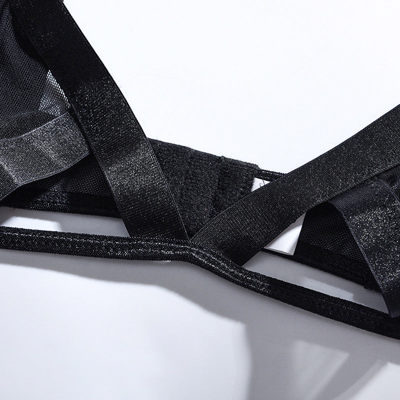 Black Underwear With Solid Waist Strap