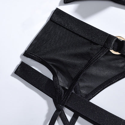 Black Underwear With Solid Waist Strap