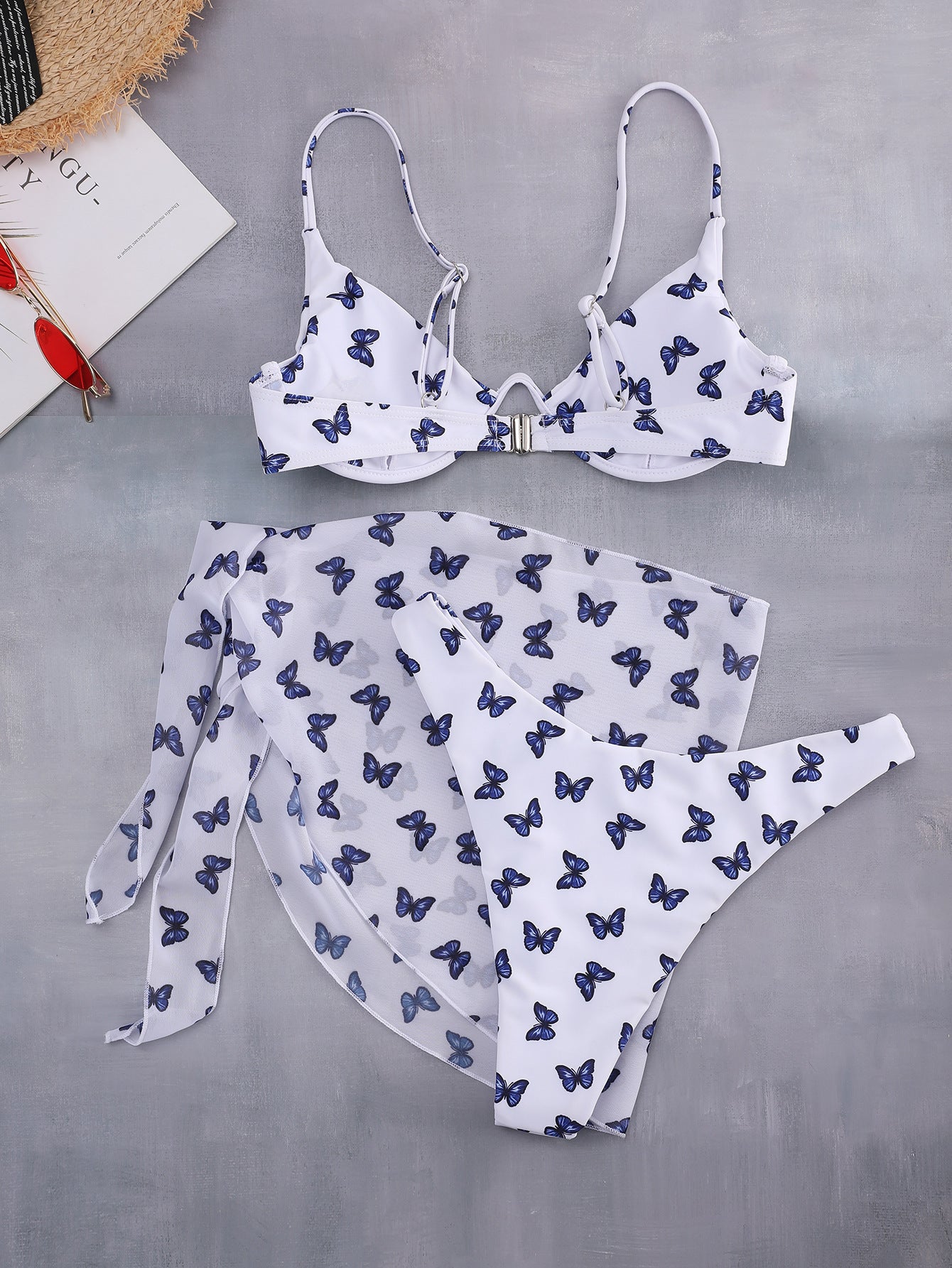 Butterfly Three-Piece Bikini