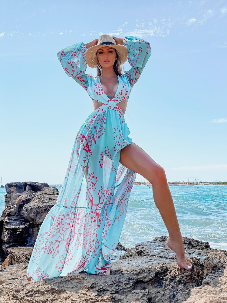 Long Flowy Beach Dress For Women