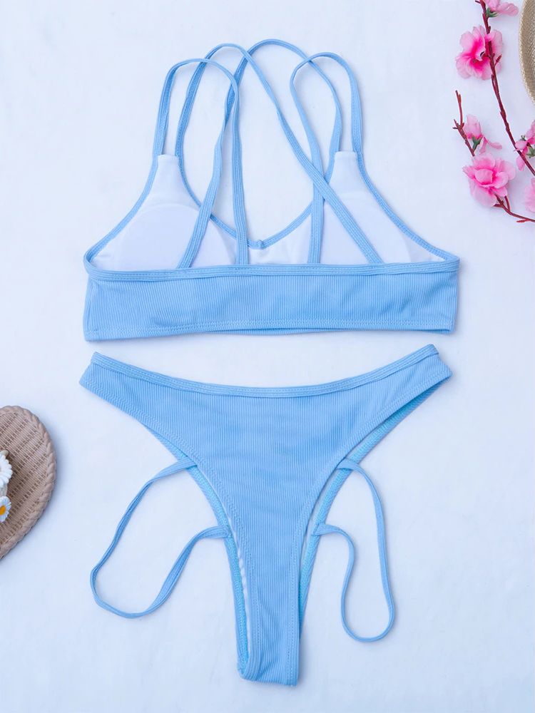 Solid Bathing Summer Bikini