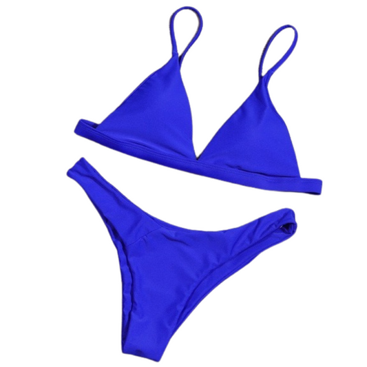 Solid Color Triangle Bikini