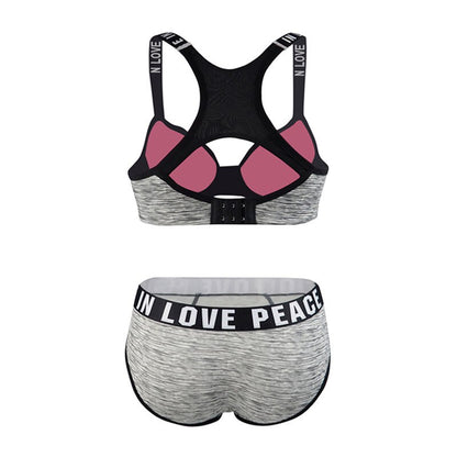 Stretchable Sports Bra And Briefs Set