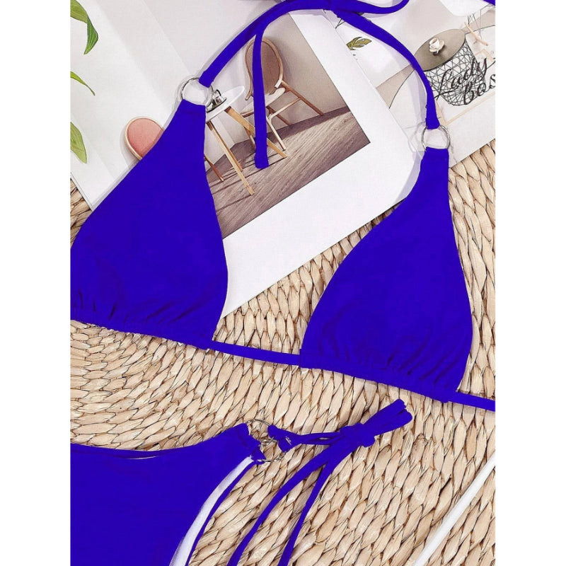 Woman Criss Cross Bikini Swimwear Set For Women