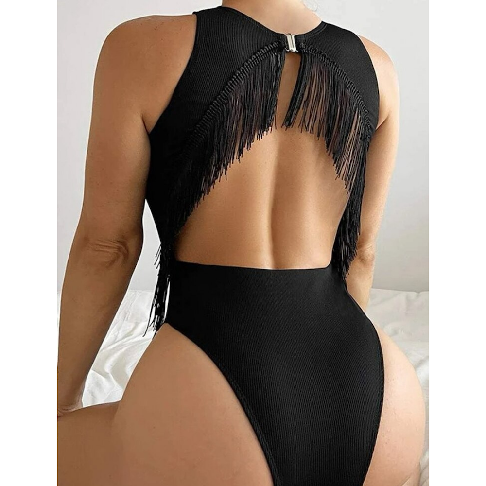 Tassel One Piece Swimsuit