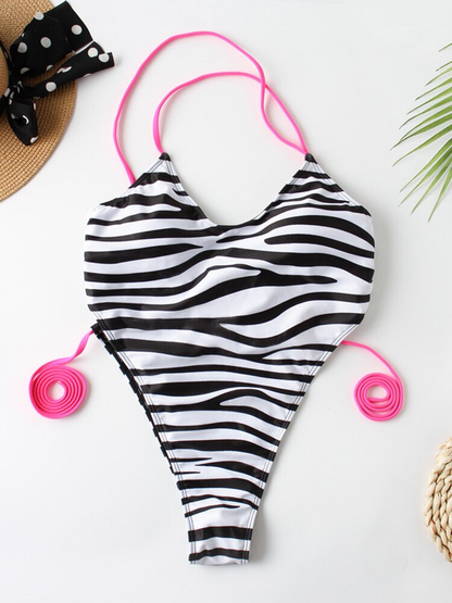 Print One Piece Swimsuit