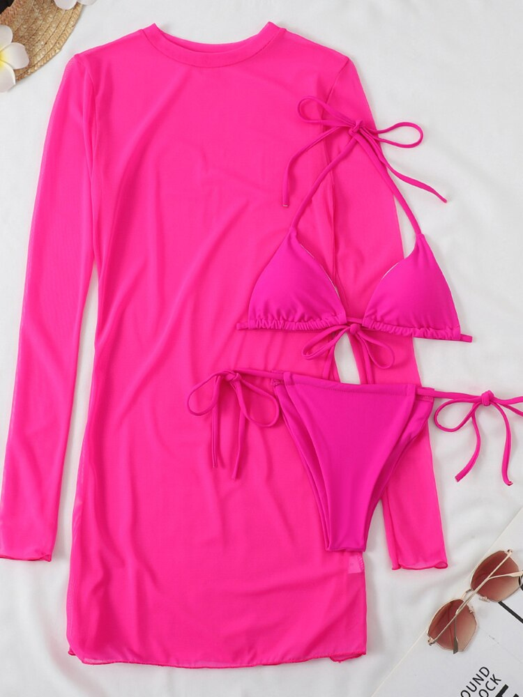 The Bikini Set With Long Sleeve