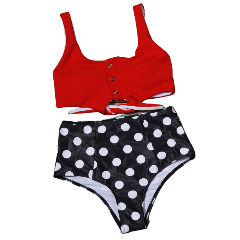 High Waist Tankini Bikini