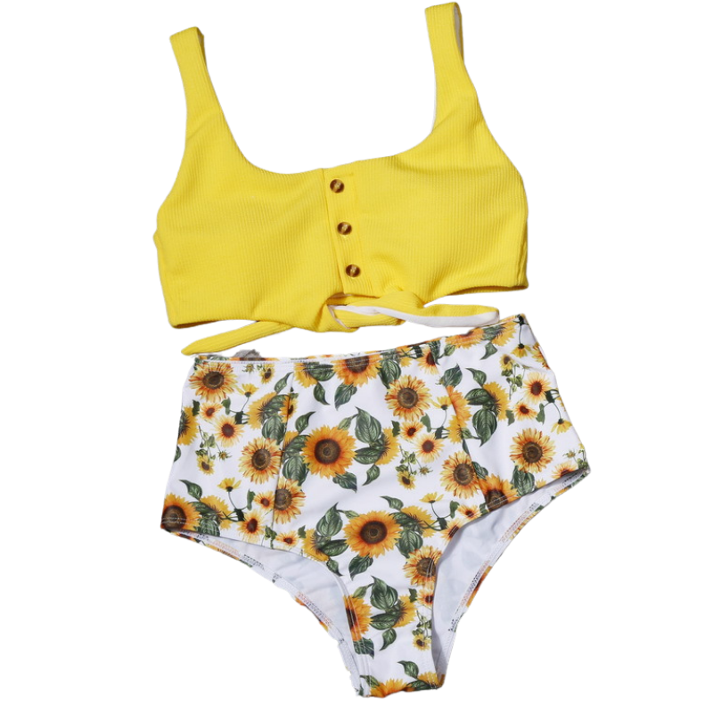 High Waist Tankini Bikini