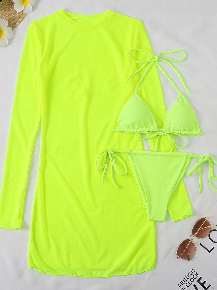 The Bikini Set With Long Sleeve