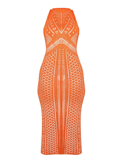 Hollow Knitted Beach Dress