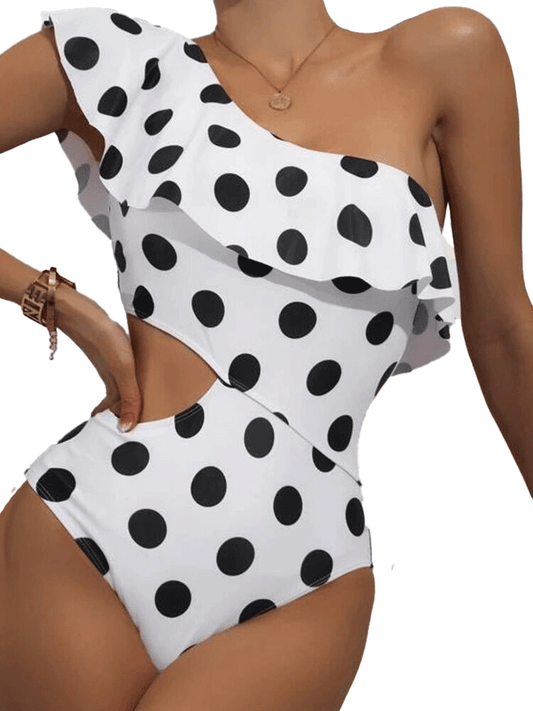 The Vintage Dots One Piece Swimwear