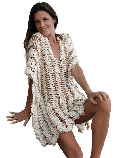 Crochet Hollow Knitted Beach Cover Up