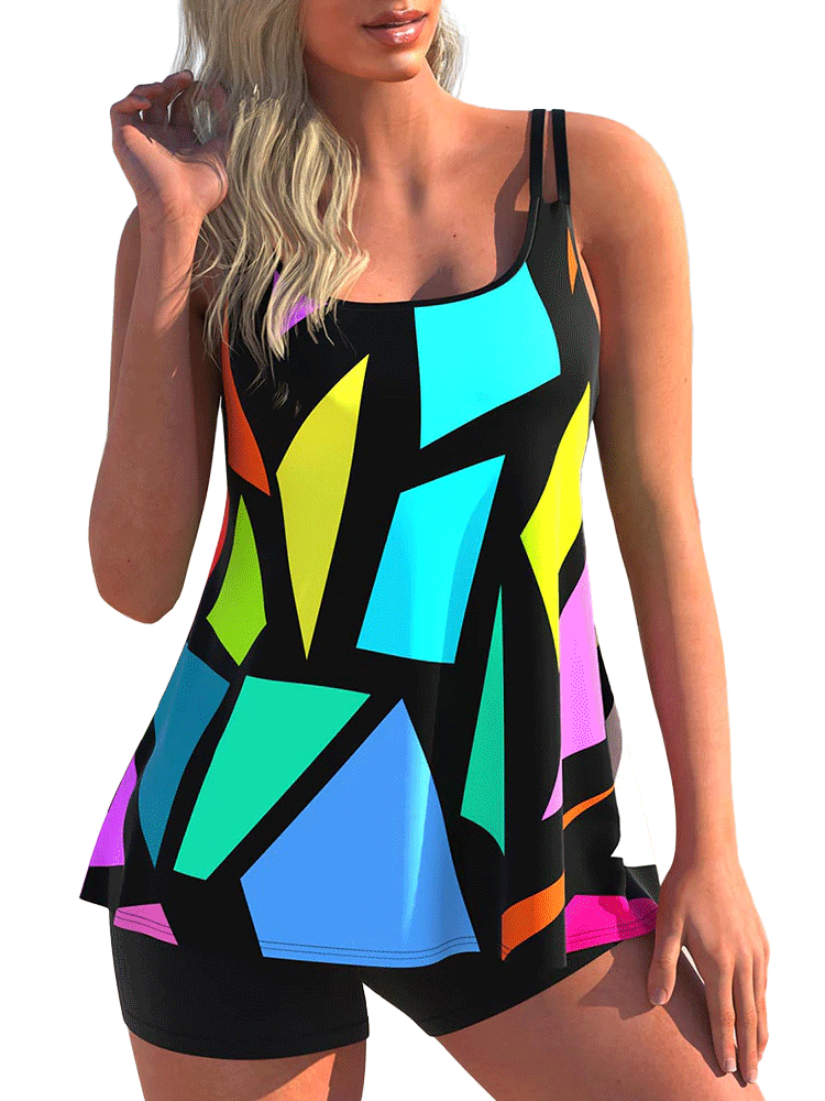 The Geo Retro Tankini