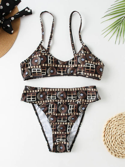 The Emperor Print Three Piece Bikini