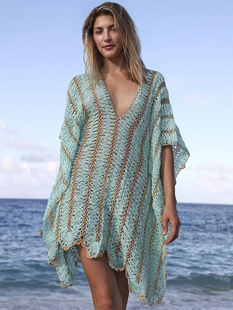 Crochet Hollow Knitted Beach Cover Up