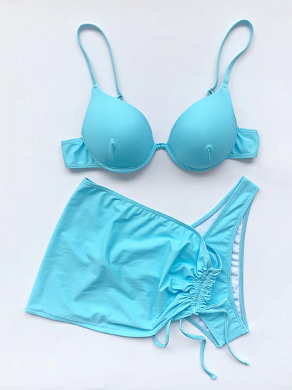 The Basic Beach Trip Three Piece Bikini