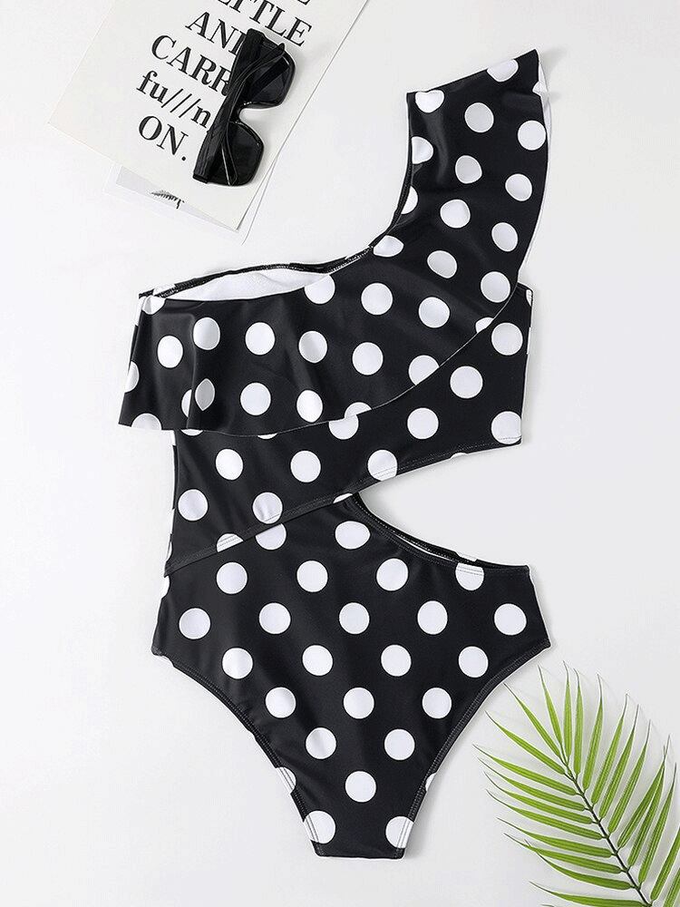 The Vintage Dots One Piece Swimwear