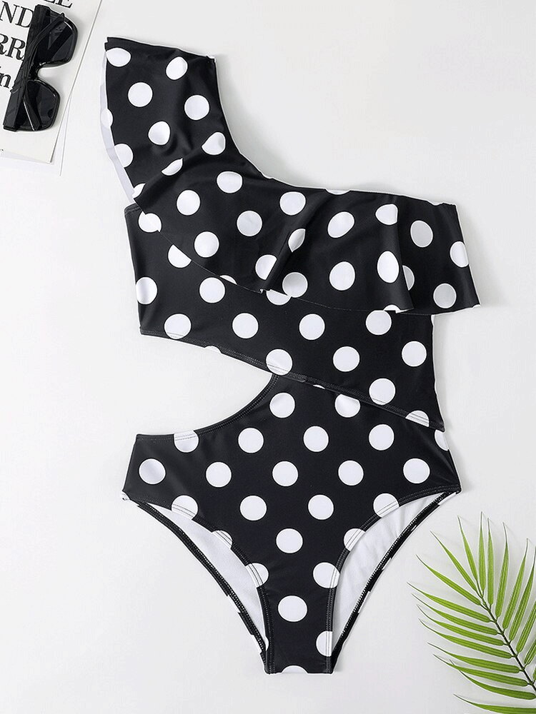 The Vintage Dots One Piece Swimwear