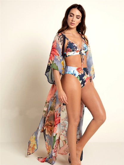 The Vacation Print Kaftan | Printed Bathing Suit Coverup | Bohemian Kaftan