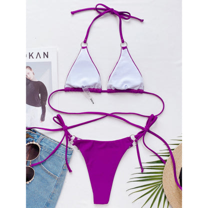 Woman Criss Cross Bikini Swimwear Set For Women