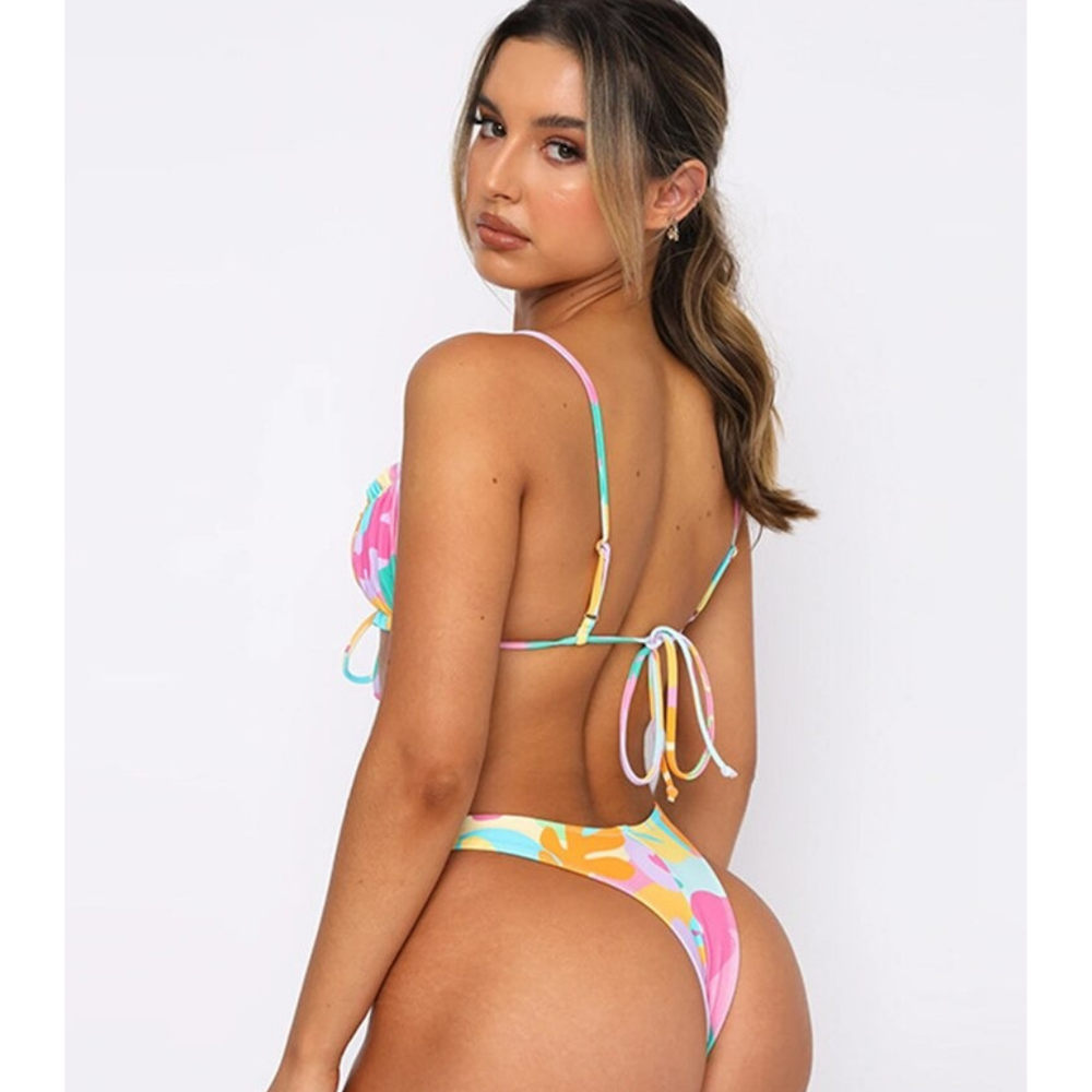 Printed Strappy Bikini