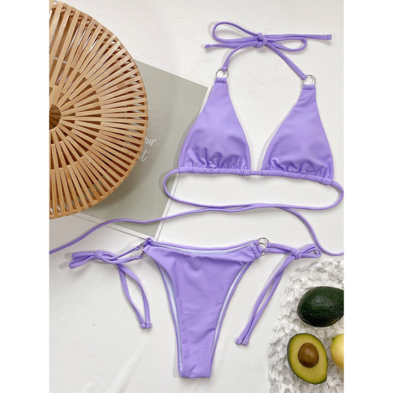 Woman Criss Cross Bikini Swimwear Set For Women