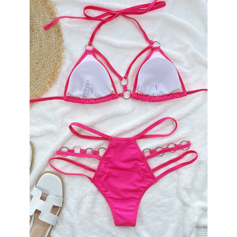 Halter Neck Triangle With String Bikini