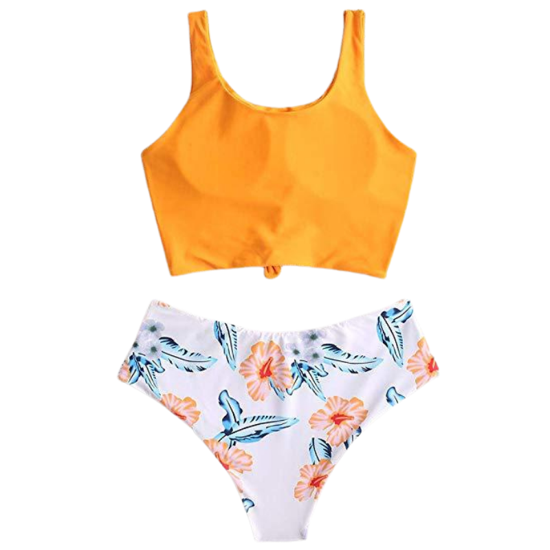 Floral Sport Top Bikini