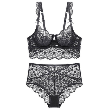 French Ultra-thin Lace Lingerie Set