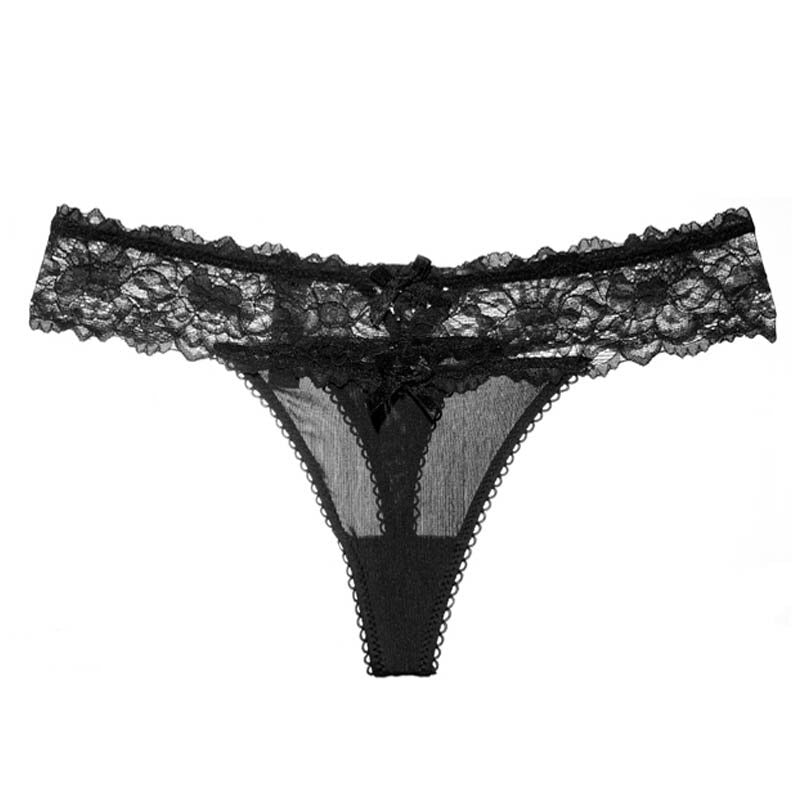 Lace Hollow Out Low-Waist Briefs For Women