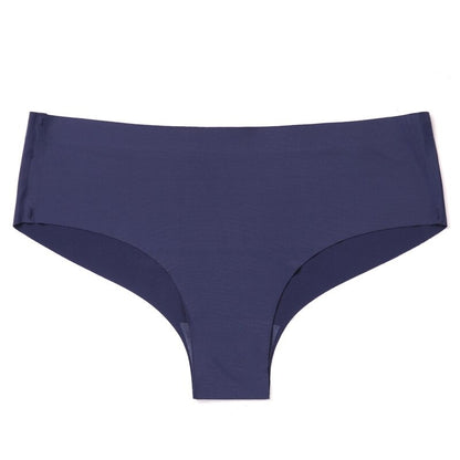 Seamless Low-Rise Solid Briefs For Women