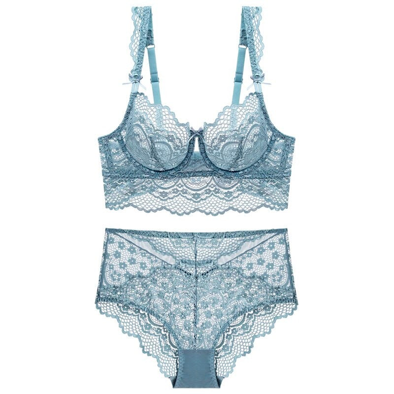 French Ultra-thin Lace Lingerie Set