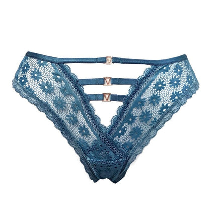 V-Cut Low-Waist Lace Thong