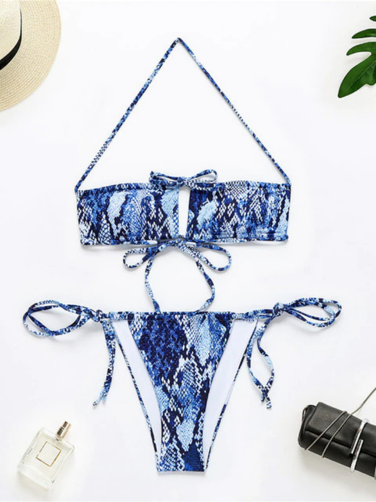 The Snake Skin Two Pieces Bikini