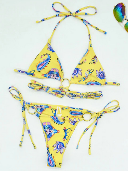 The Psychodelic Print Two Pieces Bikini