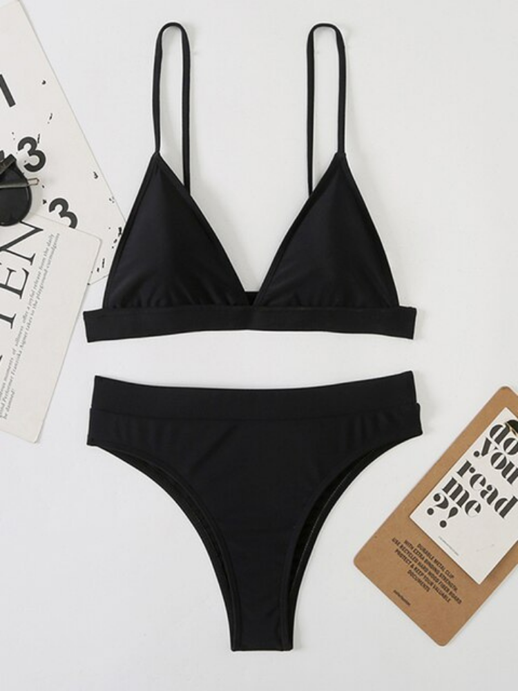 The Beautiful Deep-V Two Pieces Bikini