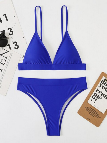 The Beautiful Deep-V Two Pieces Bikini