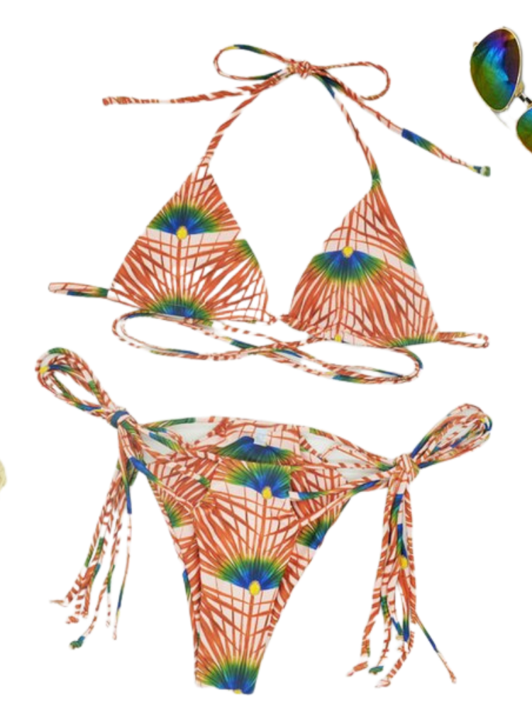 The Tropical Sided Two Piece Bikini