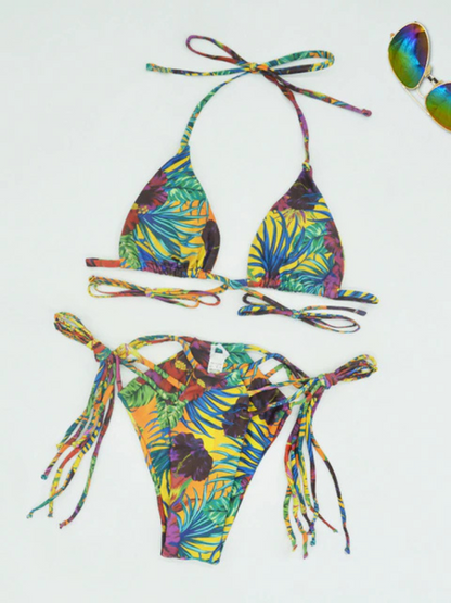 The Tropical Sided Two Piece Bikini