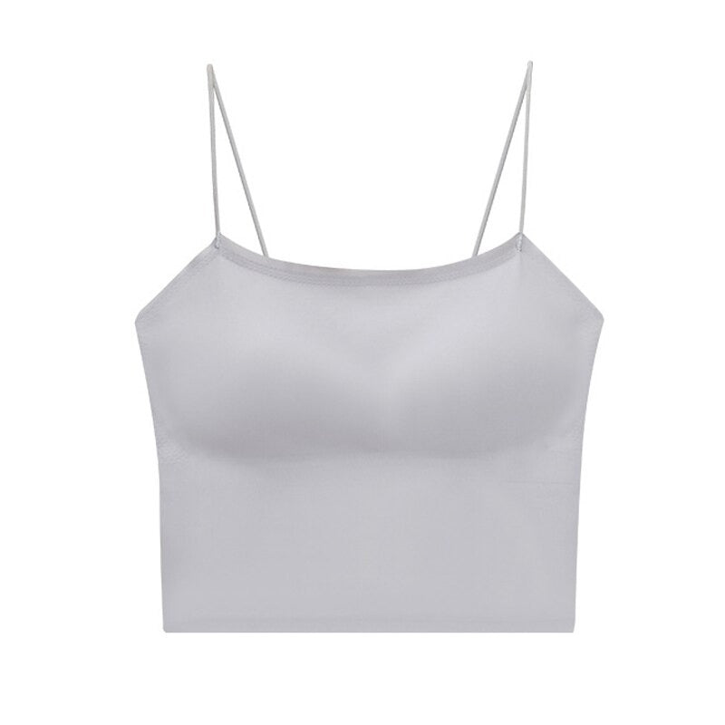 Seamless Solid Crop Tank Top