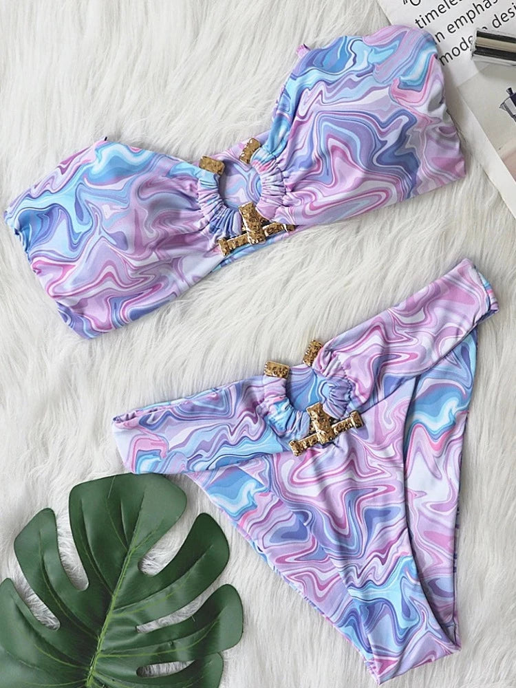 The Fancy Brazilian Two Piece Bikini Set