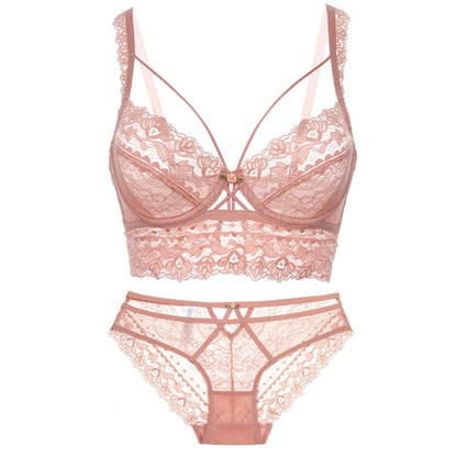 Classic Bandage Push Up Bra And Underwear Set