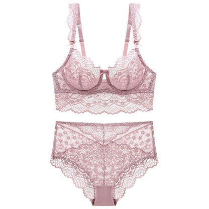 French Ultra-thin Lace Lingerie Set