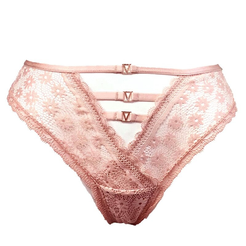 V-Cut Low-Waist Lace Thong