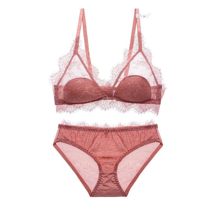 Unlined Lace Push Up Bra Sets