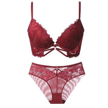 Women's Lace Embroidery Bra And Panty Sets