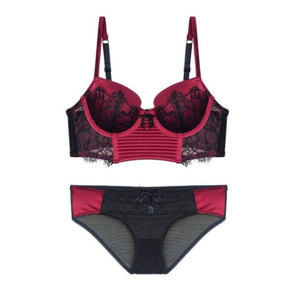 Women Lace Push Up Bra And Brief Sets